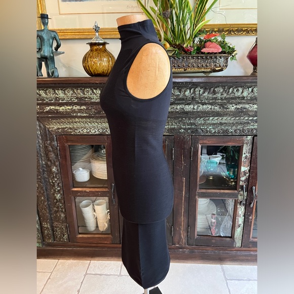 Theory Sleeveless Turtleneck Bodycon Dress - Picture 3 of 6